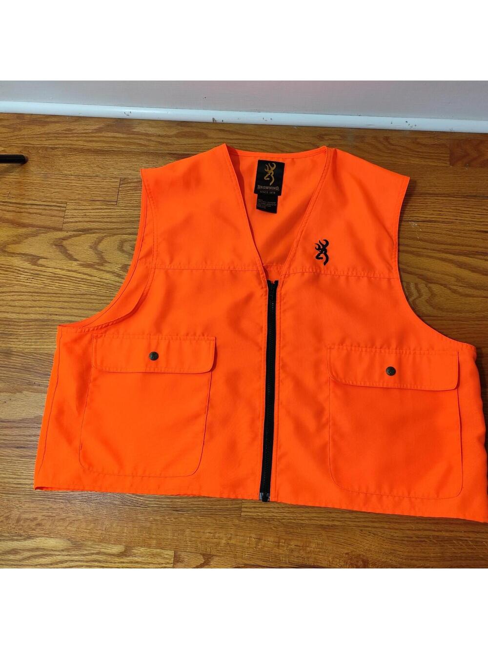 Browning Safety Blaze Overlay Hunting Vest-Blaze Orange XL (52-54)